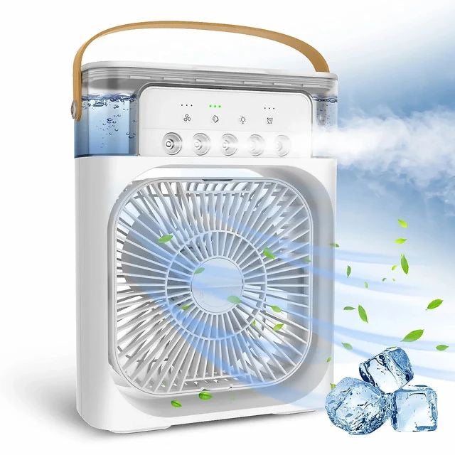Portable Personal Air Cooler, USB Powered Mini Desktop Cooling Fan,1 | 2 | 3 Timer 3 Speeds, 360°Adjustment